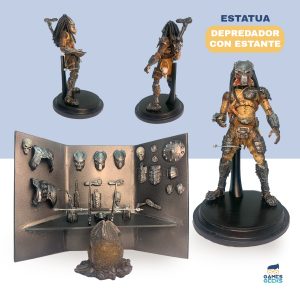 Estatua Depredador con estante